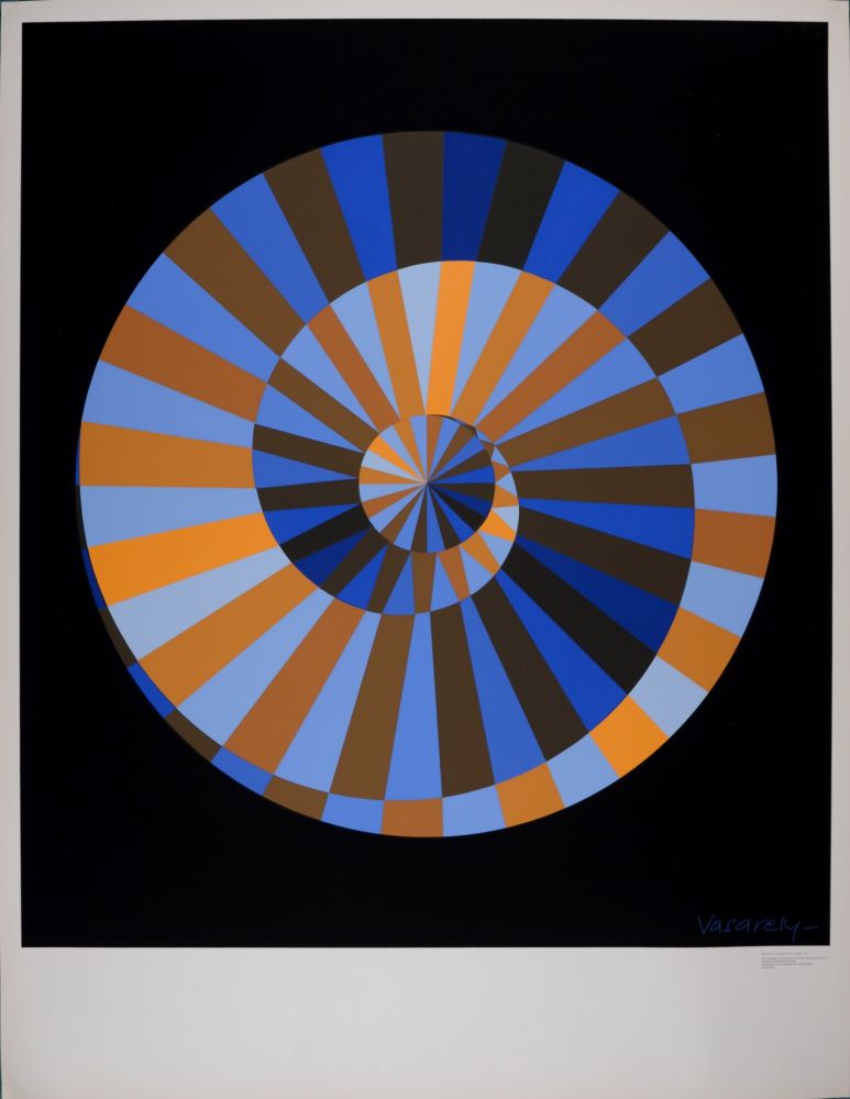 Serigrafia Vasarely - Olympia, 1971 - Large silkscreen!