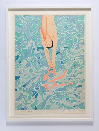Litografia Hockney - Olympic Poster - Signed Proof, before Text or Logo