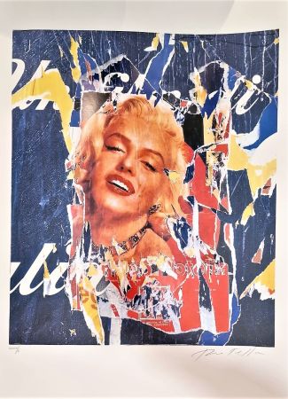 Serigrafia Rotella - Omaggi a Marilyn