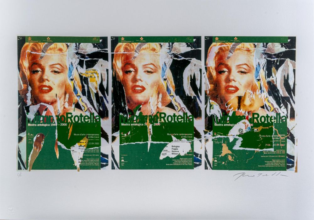 Serigrafia Rotella - Omaggio a Marilyn (locandine)
