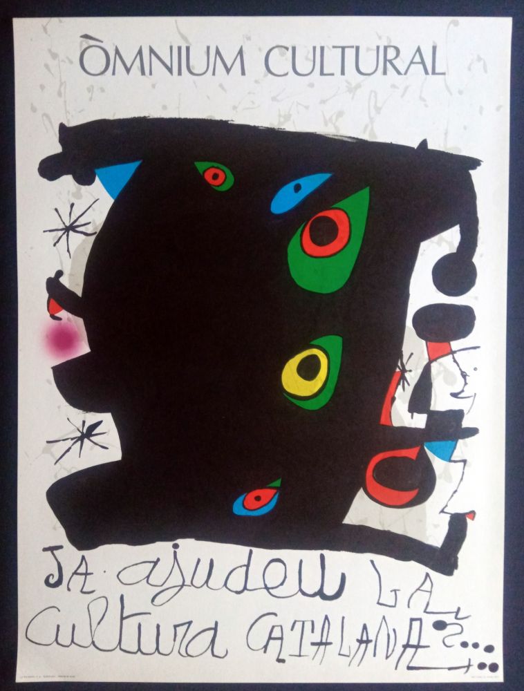 Manifesti Miró - Omnium Cultural - Ja ajudeu la cultura catalana