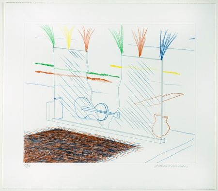 Incisione Hockney - On it may Stay His Eyes