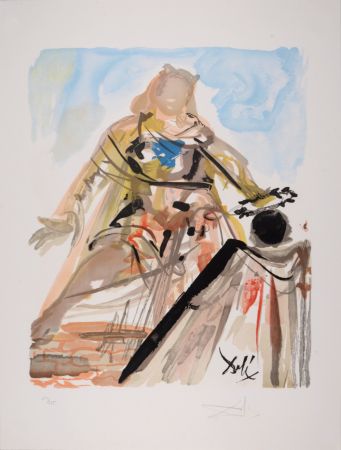 Litografia Dali - On voit cette reine..., from Ovide L'art D'aimer - Hand-signed - Large size
