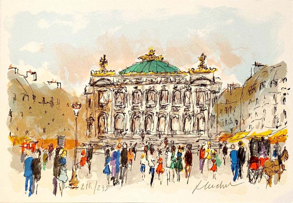 Litografia Huchet - Opéra de Paris - Palais Garnier