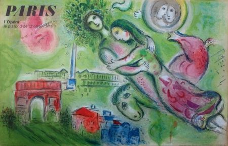 Litografia Chagall - Opéra de Paris : Roméo et Julette #SIGNEE
