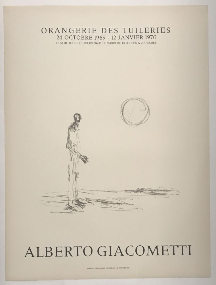 Litografia Giacometti - Orangerie des Tuileries