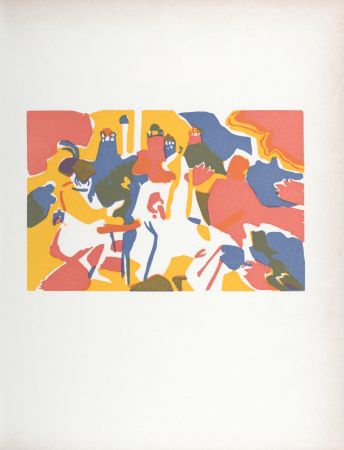 Incisione Su Legno Kandinsky (After) - Oriental, Klänge, 1974