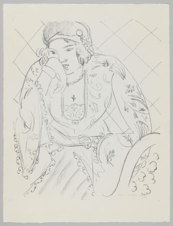 Litografia Matisse - Orientale à la croix trifoliée
