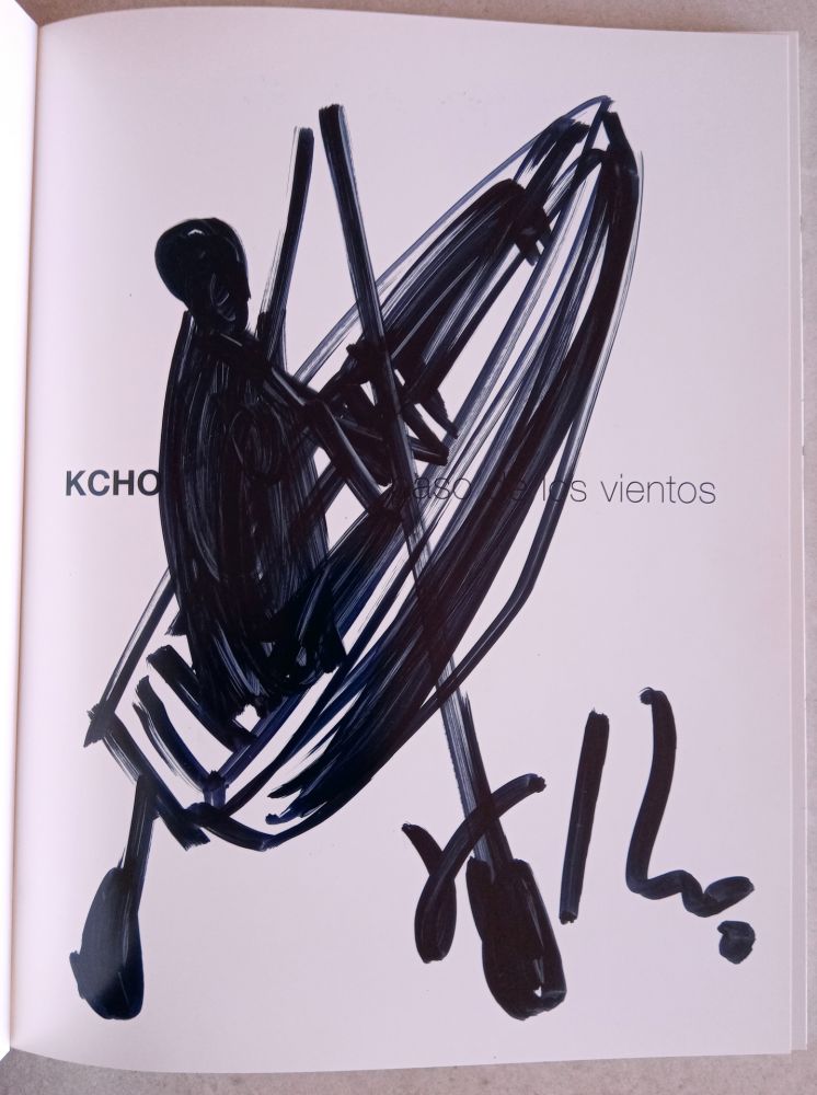 Libro Illustrato Kcho - Original drawing over Catalogue Paso de los vientos