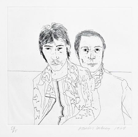 Acquaforte Hockney -  Ossie and Mo