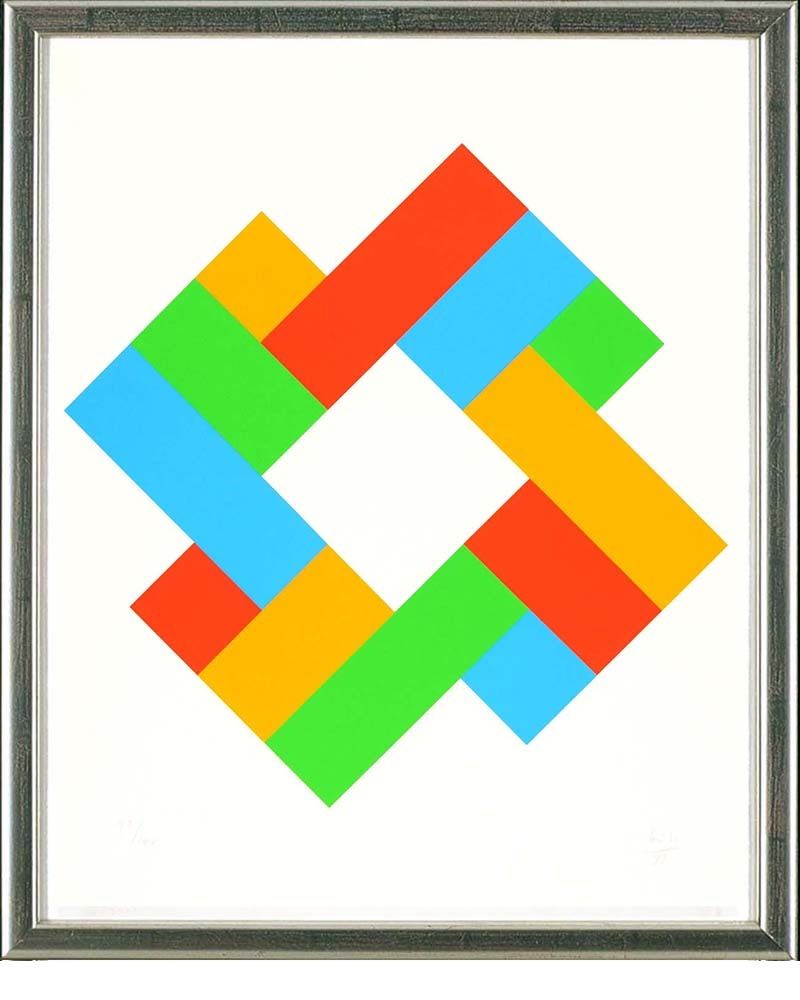 Serigrafia Bill - O.T., Komposition, 1982