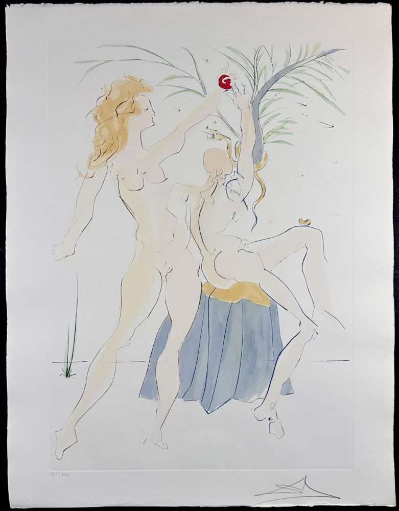 Incisione Dali - Our Historical Heritage Adam and Eve
