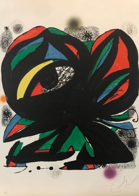 Litografia Miró - Ouverture de la Fundacio Joan Miro Barcelone 