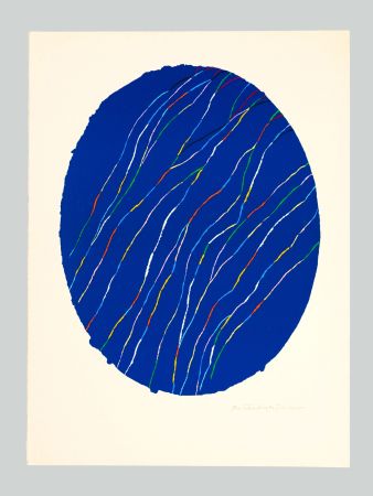 Serigrafia Dorazio - Ovale blu