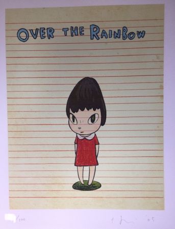 Litografia Nara - Over the rainbow