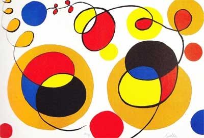 Litografia Calder - Overlapping