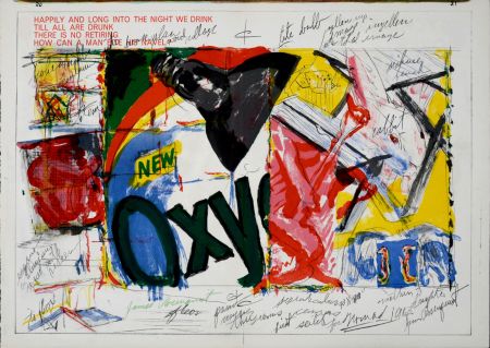 Litografia Rosenquist - Oxy, 1964 - Hand-signed!