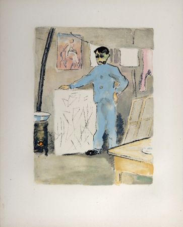 Litografia Van Dongen - Pablo Picasso au temps de l’Epoque bleue, 1949