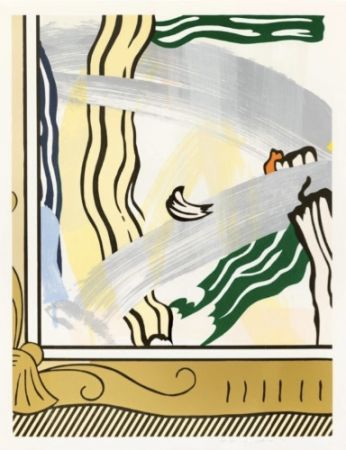 Multiplo Lichtenstein - Painting in a Gold Frame