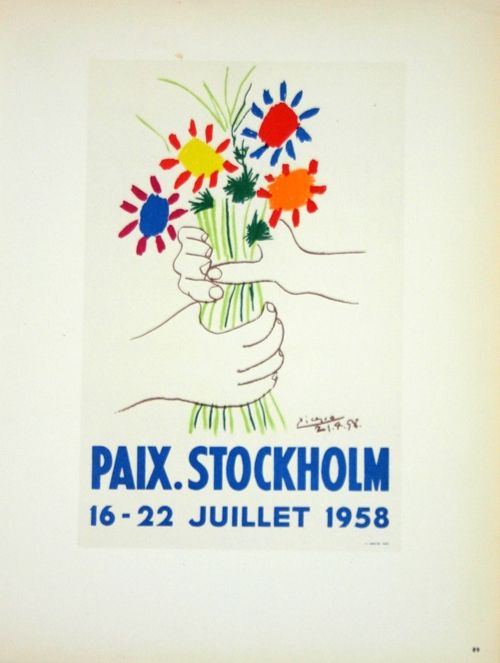 Litografia Picasso (After) - Paix  Stockhlom