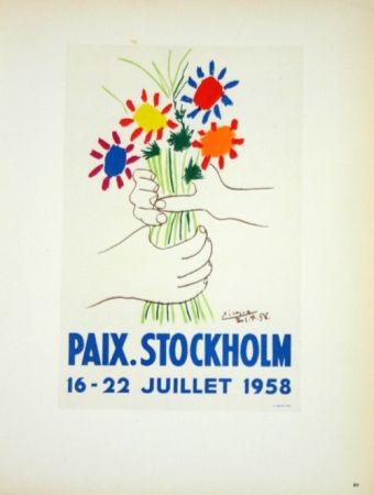 Litografia Picasso (After) - Paix  Stockhlom
