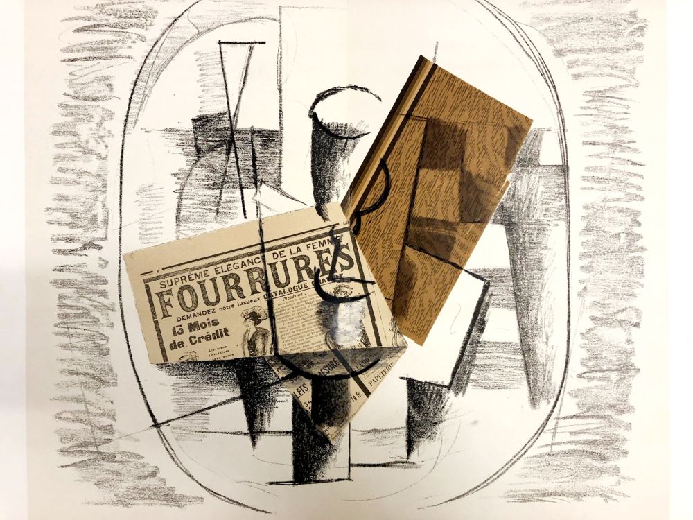Litografia Braque - Papiers collés