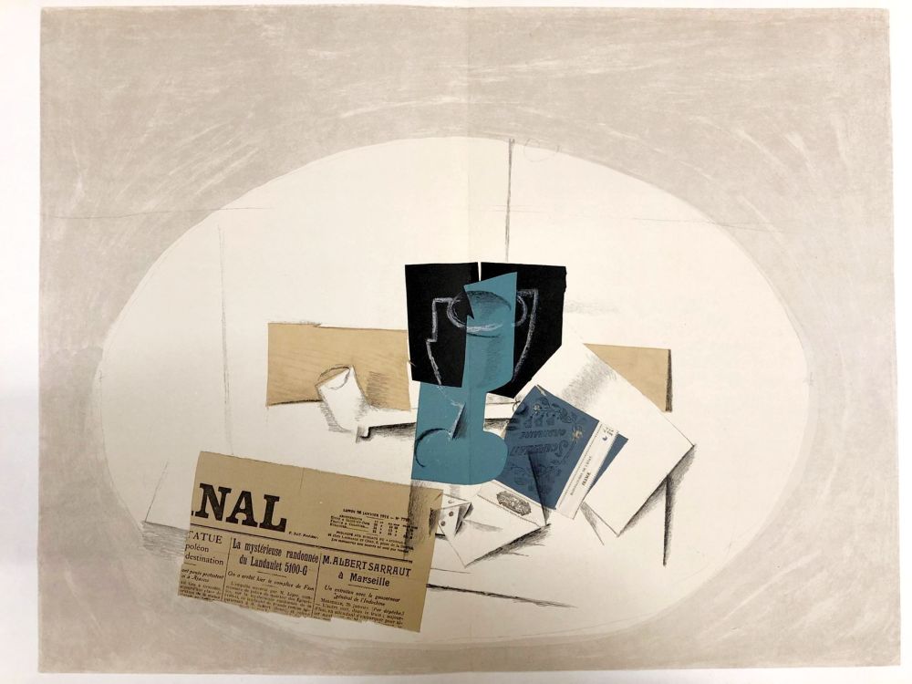 Litografia Braque - Papiers collés