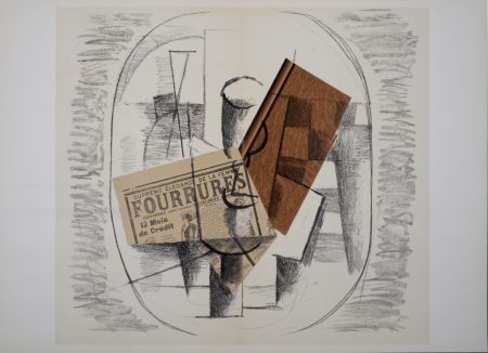 Litografia Braque - Papiers Collés (C), 1963