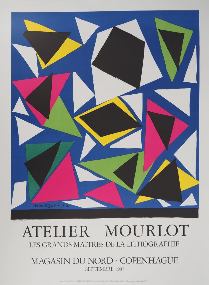 Litografia Matisse - Papiers découpés, Atelier Mourlot