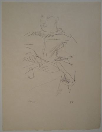 Litografia Kokoschka - Papst Leo X