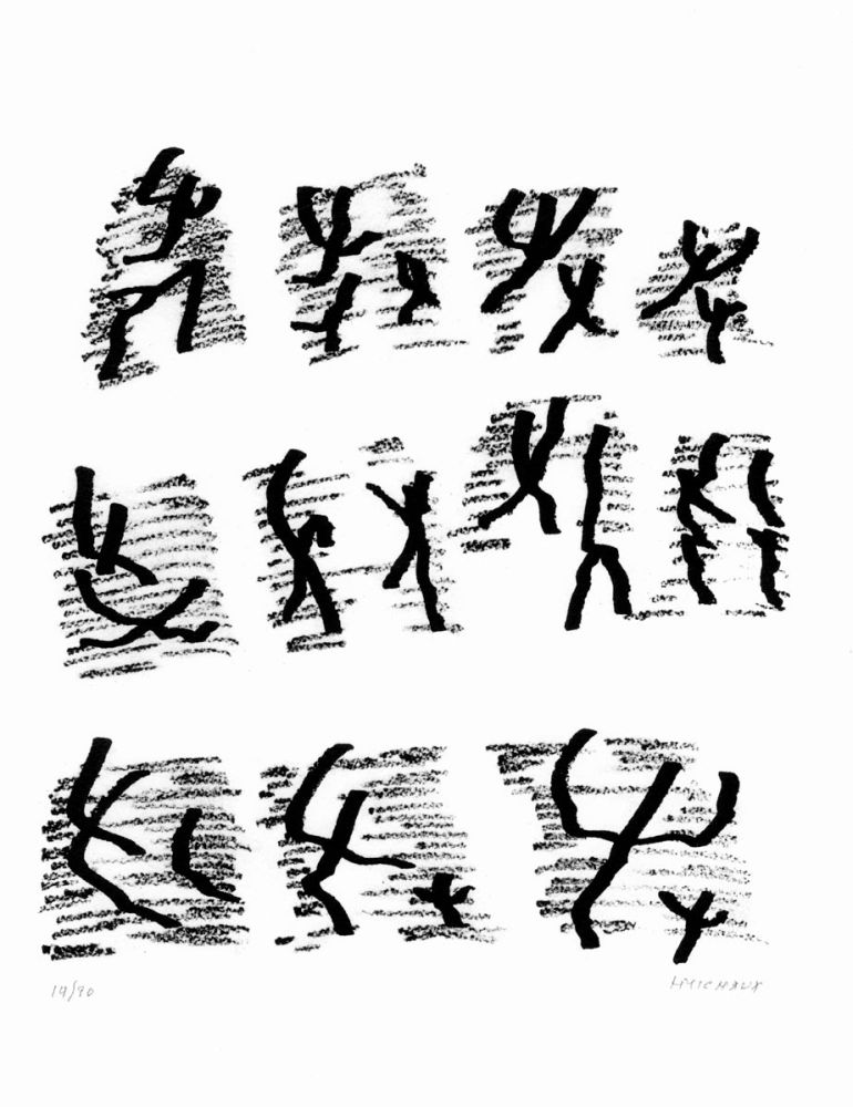 Litografia Michaux - Par la voie des rythmes