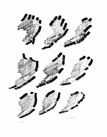 Litografia Michaux - Par la voie des rythmes