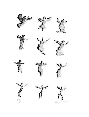 Litografia Michaux - Par la voie des rythmes