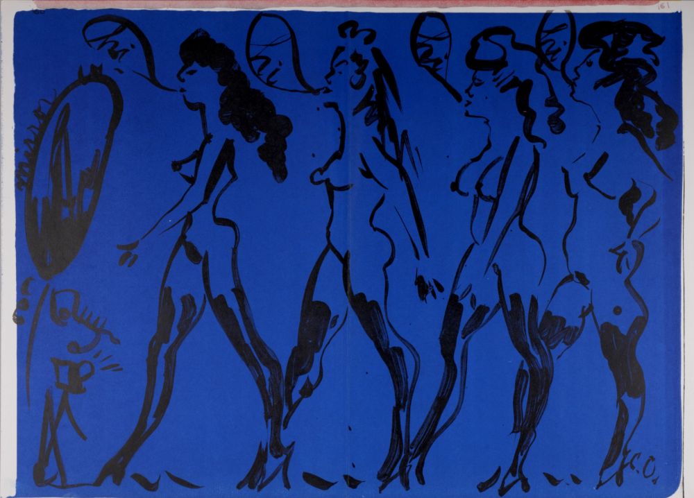 Litografia Oldenburg - Parade of Women, 1964