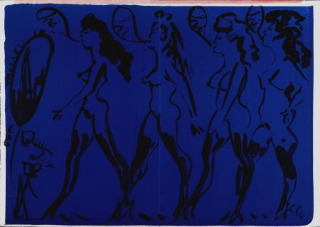 Litografia Oldenburg - Parade of Women, 1964 - Hand-Signed!