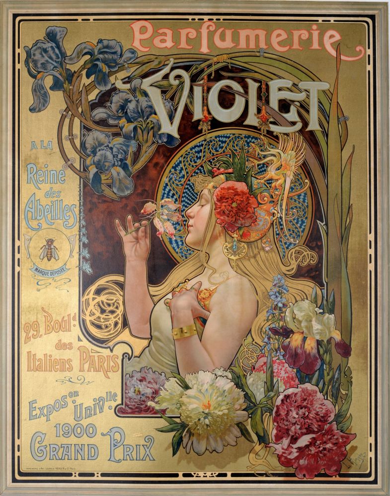Litografia Hingre - Parfumerie Violet. ca. 1901