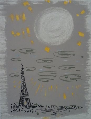 Litografia Masson - Paris: La Tour Eiffel