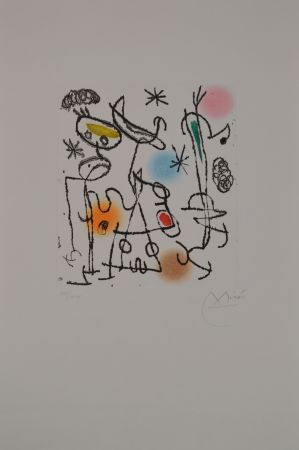 Acquaforte E Acquatinta Miró - Paroles Peintres III - D446