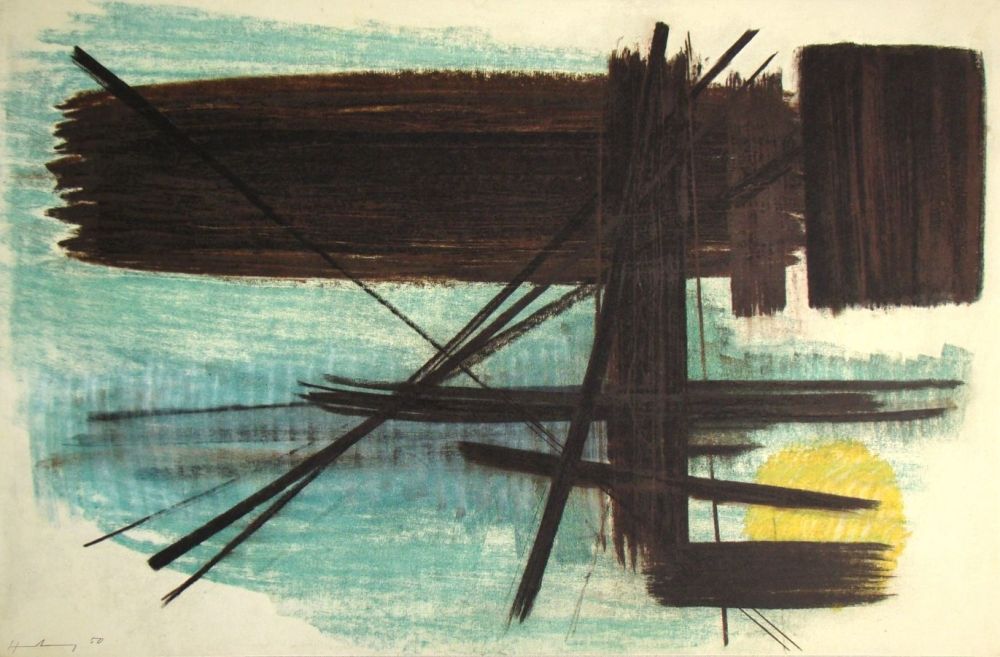 Litografia Hartung - Pastel P. 1950 - 3