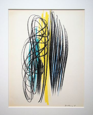 Litografia Hartung - Pastell - 1958