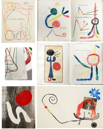 Libro Illustrato Miró - Paul Eluard : À TOUTE ÉPREUVE (1958)