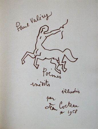 Litografia Cocteau - Paul Valéry - Douze Poèmes