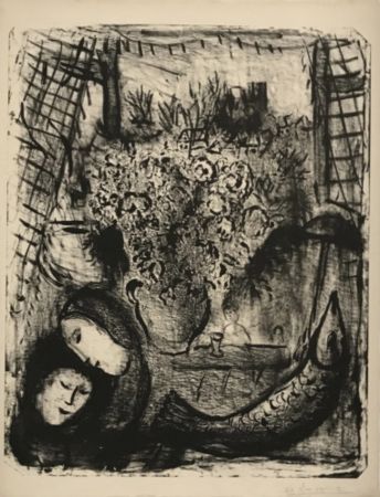Litografia Chagall - Paysage