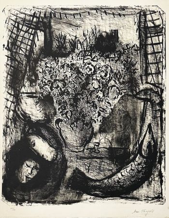Litografia Chagall - Paysage
