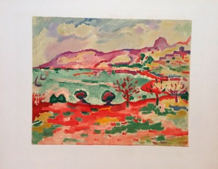 Litografia Braque - Paysage A L'estaque Lithographie