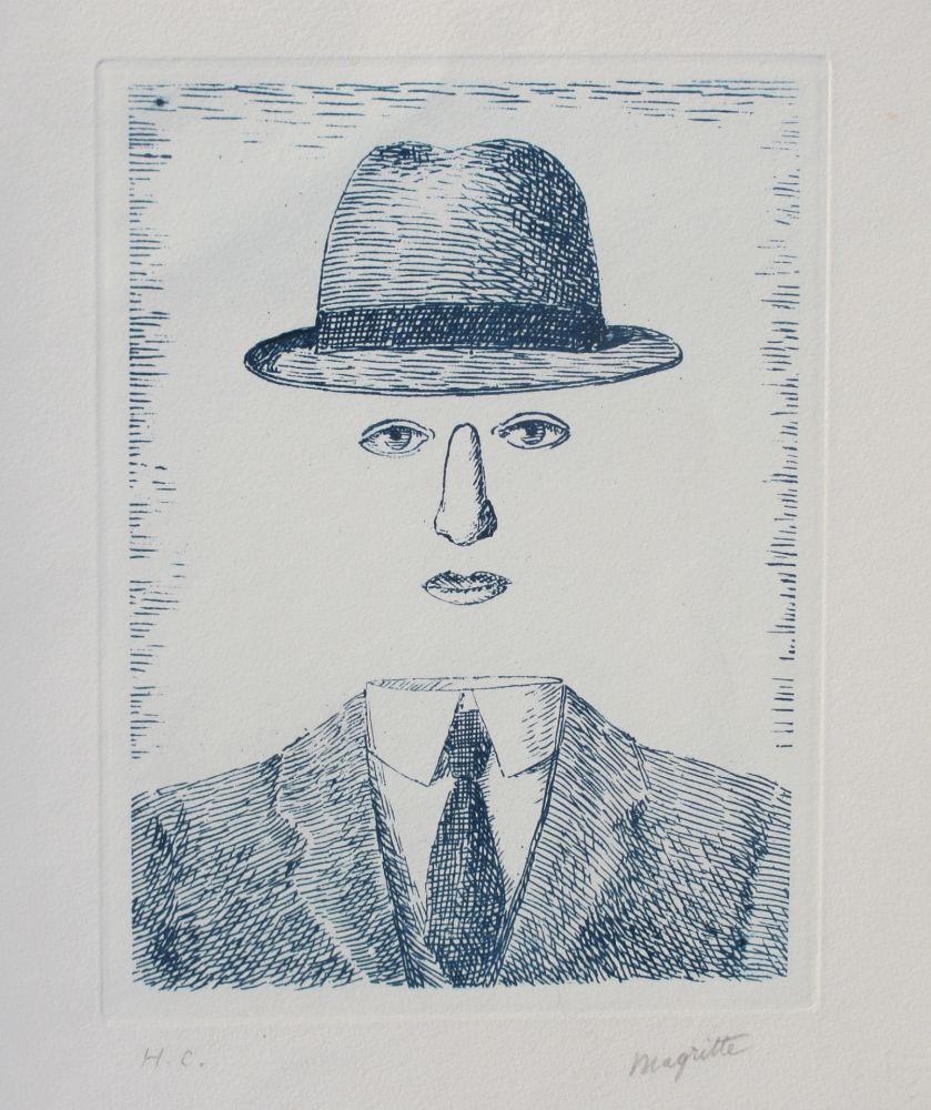 Acquaforte Magritte - Paysage de Baucis