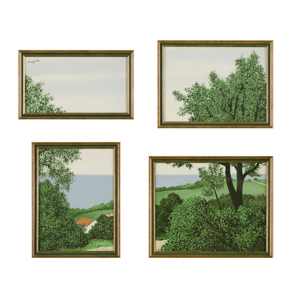 Litografia Magritte - Paysage ou Profondeur de la Terre
