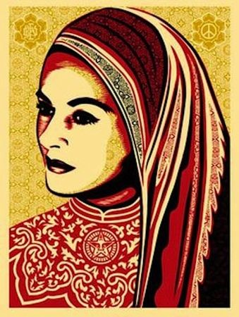 Serigrafia Fairey - Peace Woman