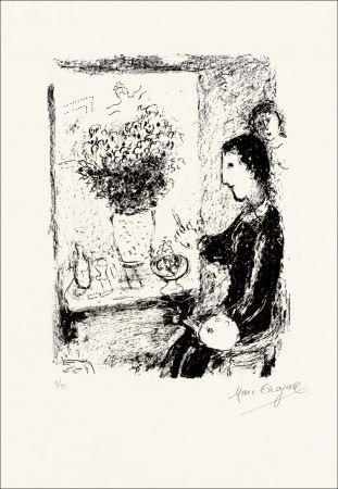 Litografia Chagall - Peintre