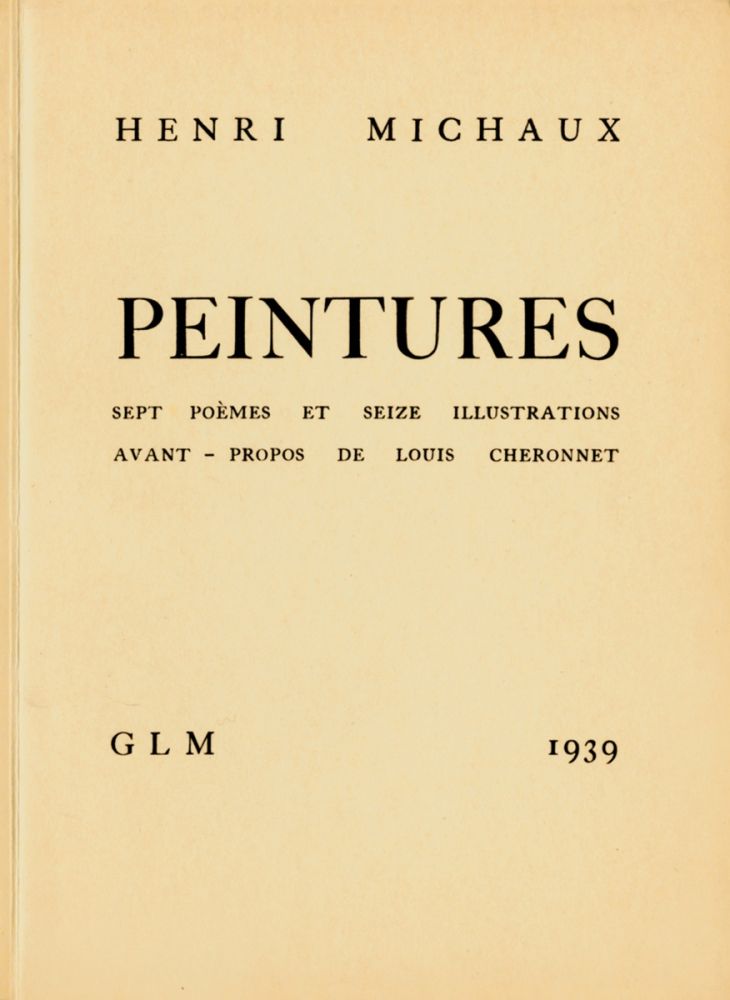 Libro Illustrato Michaux - Peintures